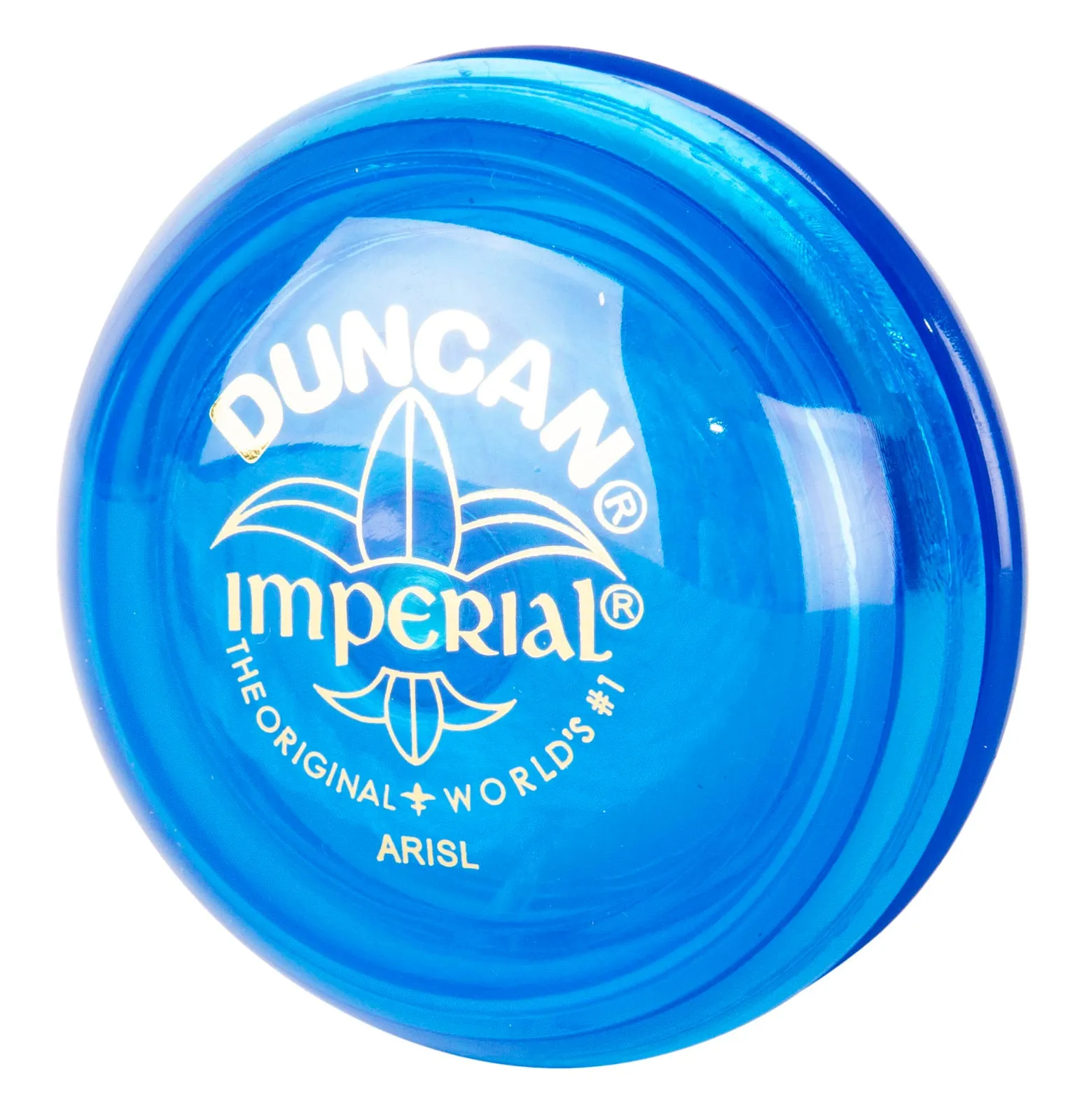 A blue Duncan Imperial yo-yo